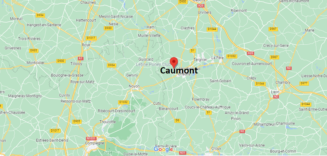 Où se situe Caumont (02300)