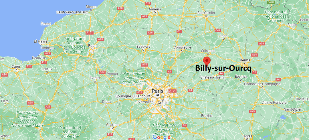 Où se trouve Billy-sur-Ourcq