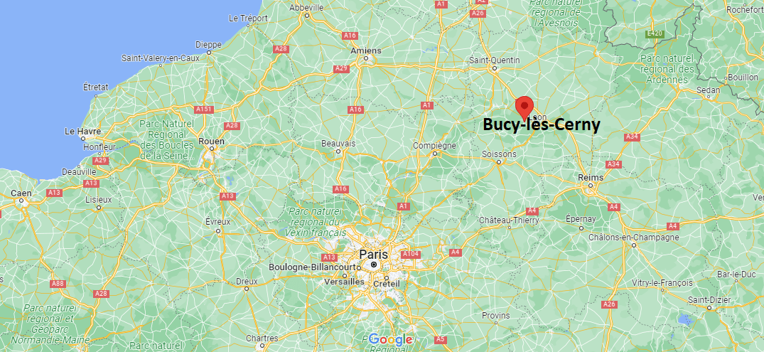 Où se trouve Bucy-lès-Cerny