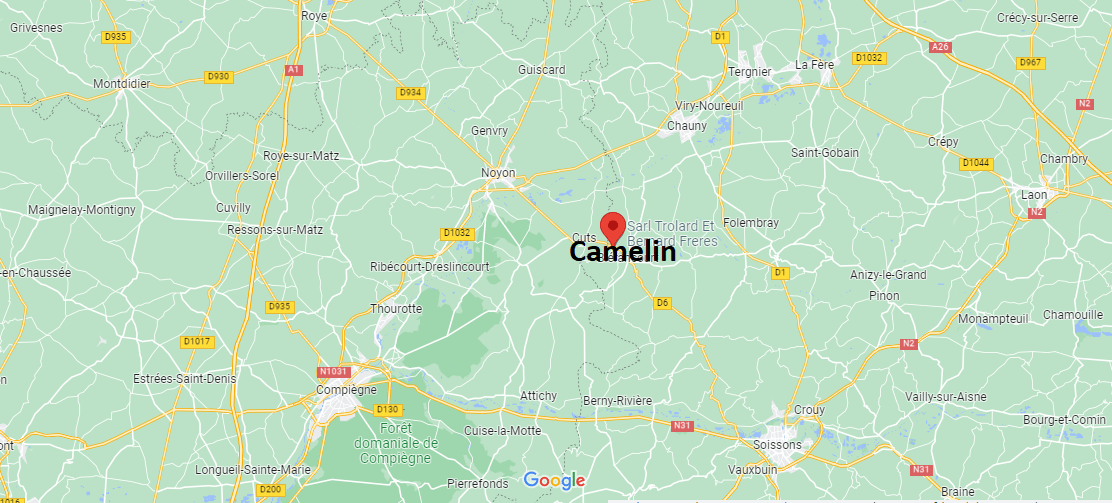 Où se situe Camelin (02300)