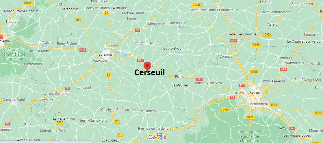 Où se situe Cerseuil (02220)