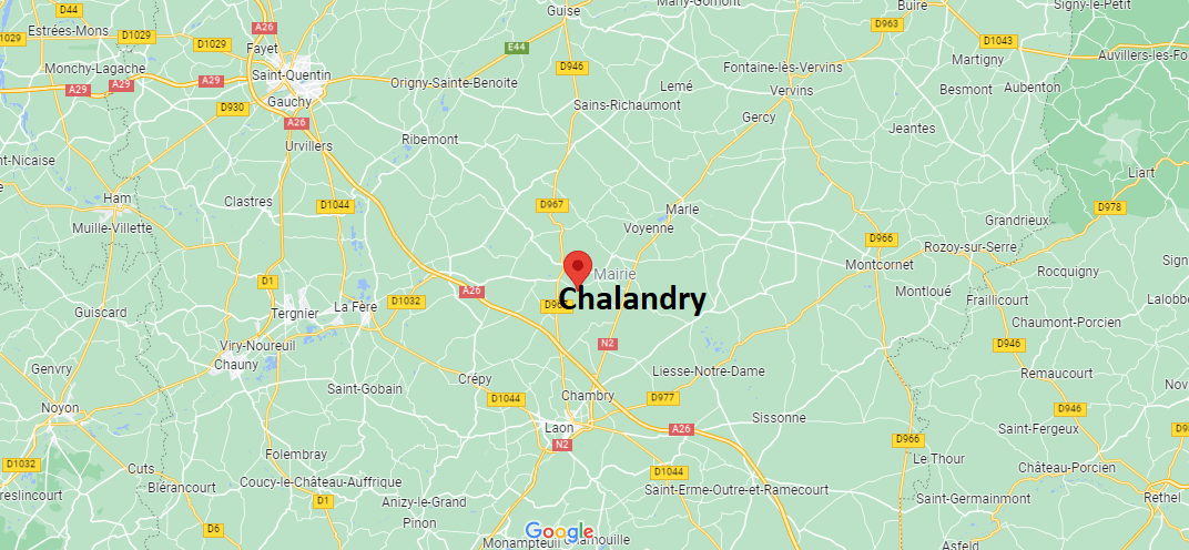 Où se situe Chalandry (02270)