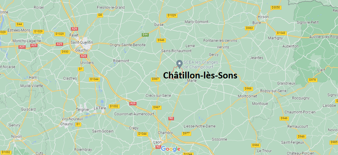 Où se situe Châtillon-lès-Sons (02270)