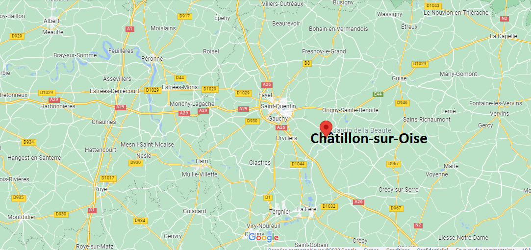 Où se situe Châtillon-sur-Oise (02240)