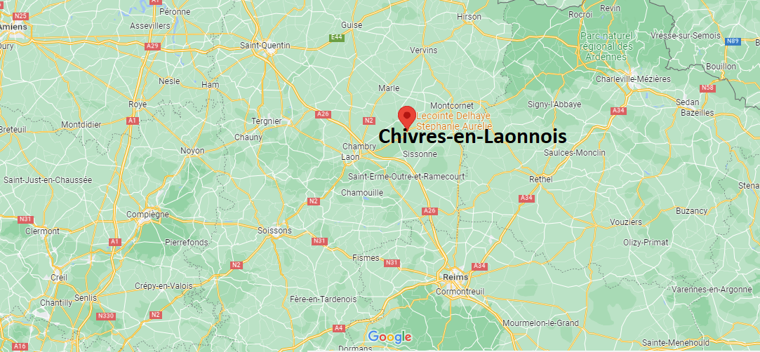 Où se situe Chivres-en-Laonnois (02350)