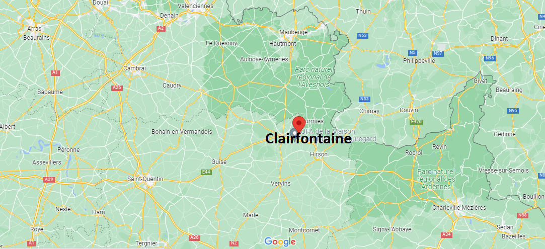 Où se situe Clairfontaine (02260)