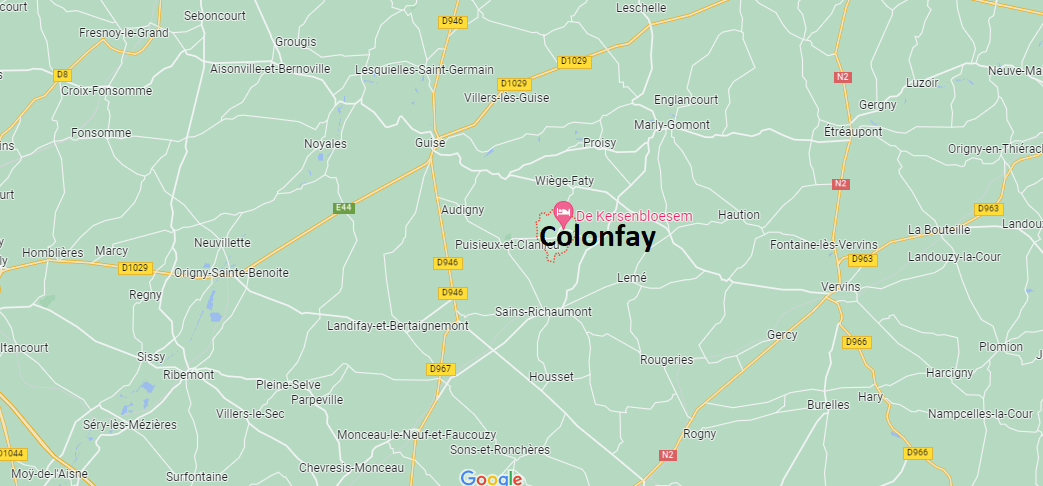 Où se situe Colonfay (02120)