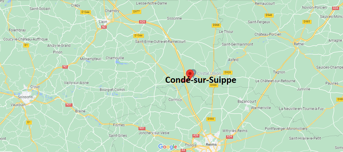 Où se situe Condé-sur-Suippe (02190)