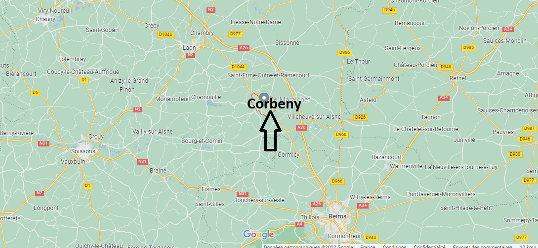 Où se situe Corbeny (02820)
