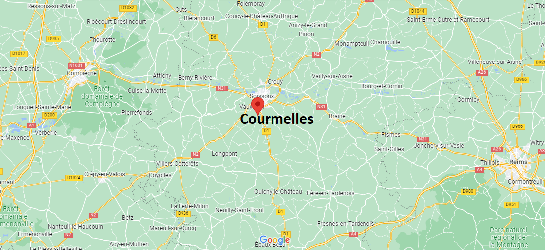 Où se situe Courmelles (02200)