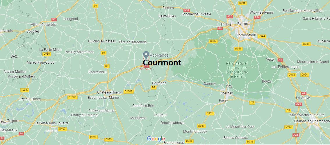 Où se situe Courmont (02130)