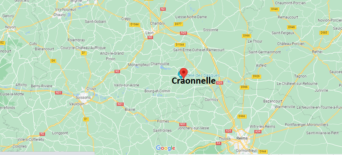 Où se situe Craonnelle (02160)