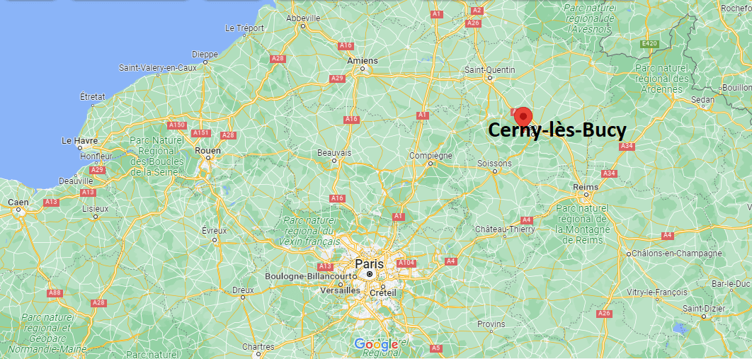 Où se trouve Cerny-lès-Bucy