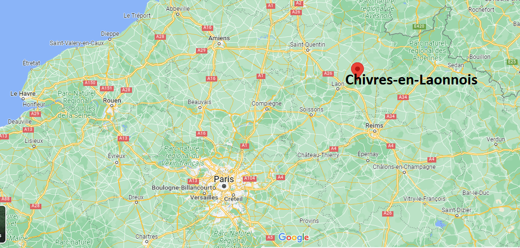 Où se trouve Chivres-en-Laonnois