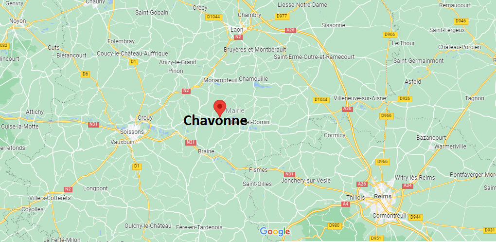 Où se situe Chavonne (02370)