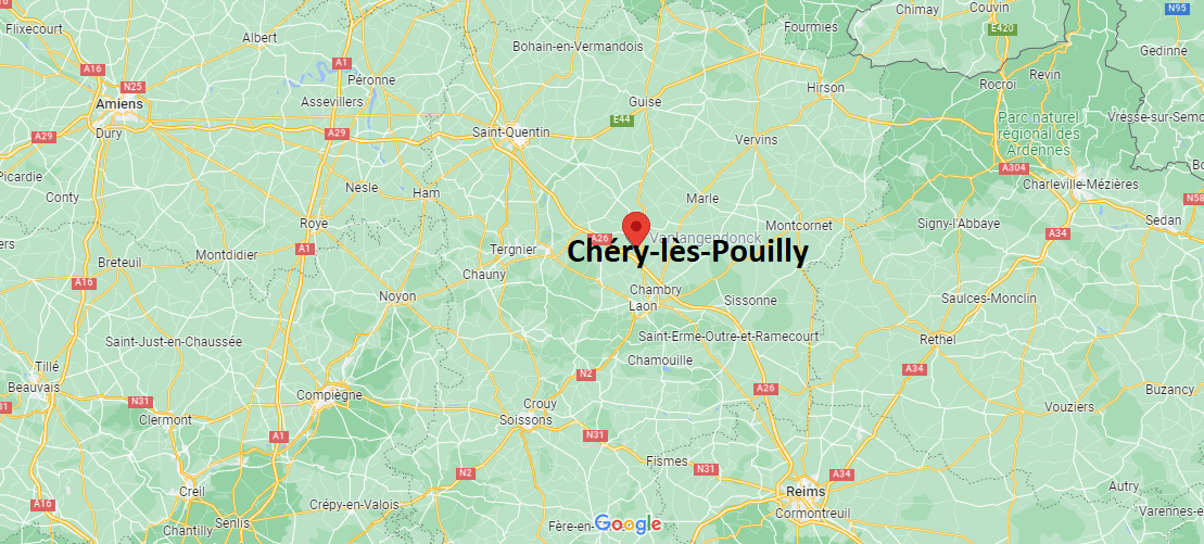 Où se situe Chéry-lès-Pouilly (02000)