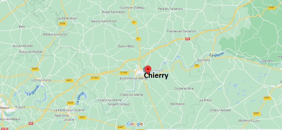 Où se situe Chierry (02400)