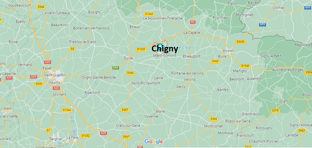 Où se situe Chigny (02120)