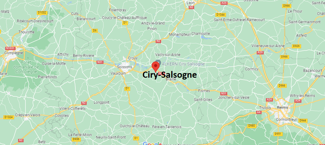 Où se situe Ciry-Salsogne (02220)