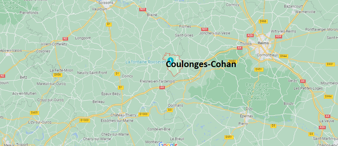 Où se situe Coulonges-Cohan (02130)