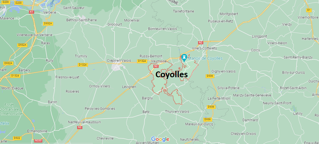 Où se situe Coyolles (02600)