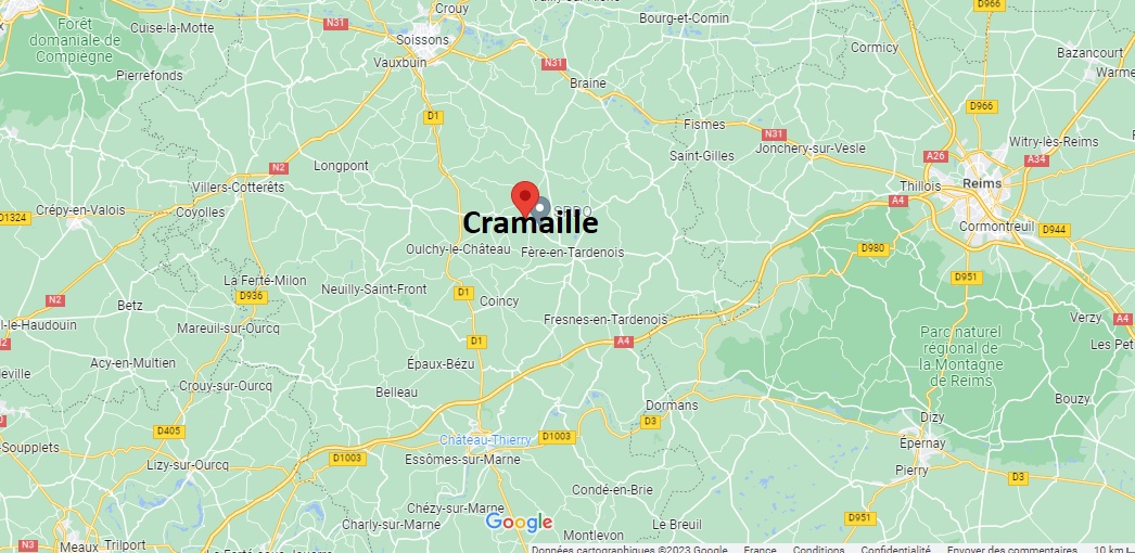 Où se situe Cramaille (02130)