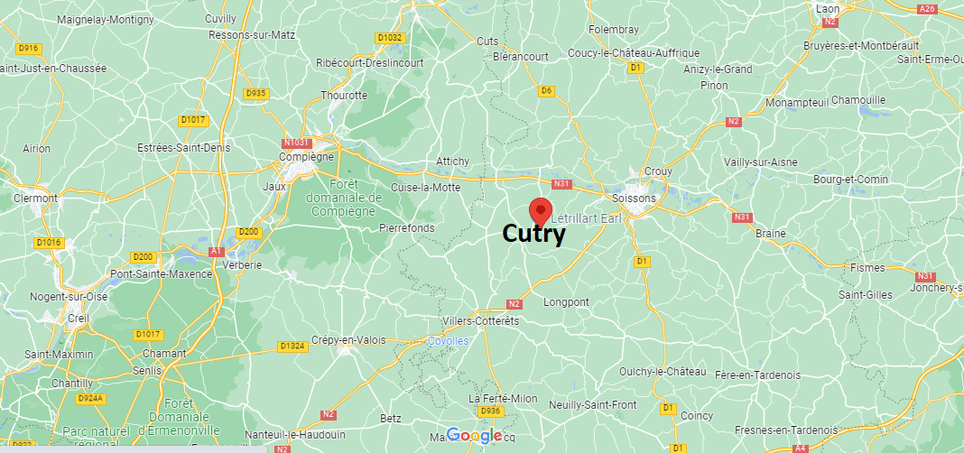 Où se situe Cutry (02600)