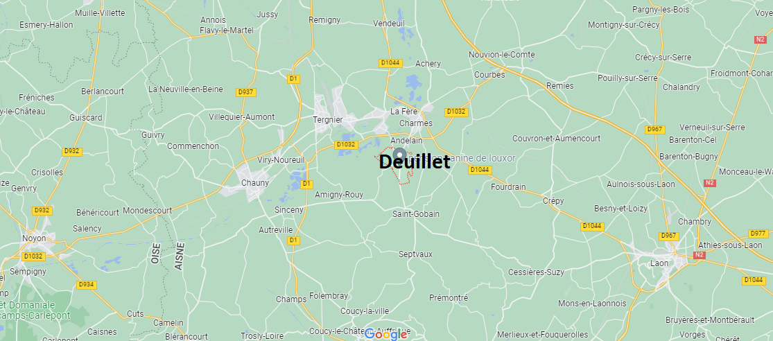 Où se situe Deuillet (02700)