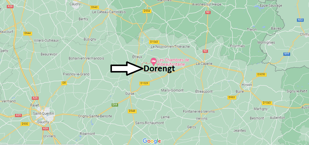 Où se situe Dorengt (02450)
