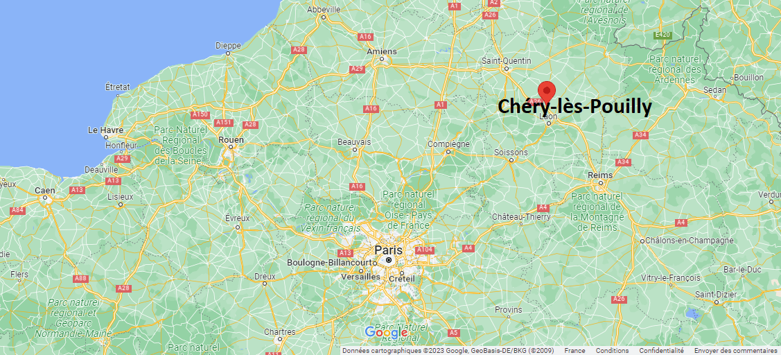 Où se trouve Chéry-lès-Pouilly