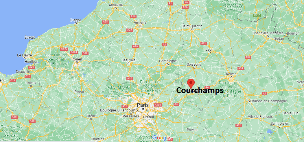 Où se trouve Courchamps
