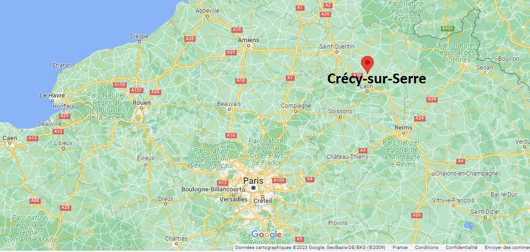 Où se trouve Crécy-sur-Serre