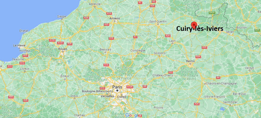 Où se trouve Cuiry-lès-Iviers