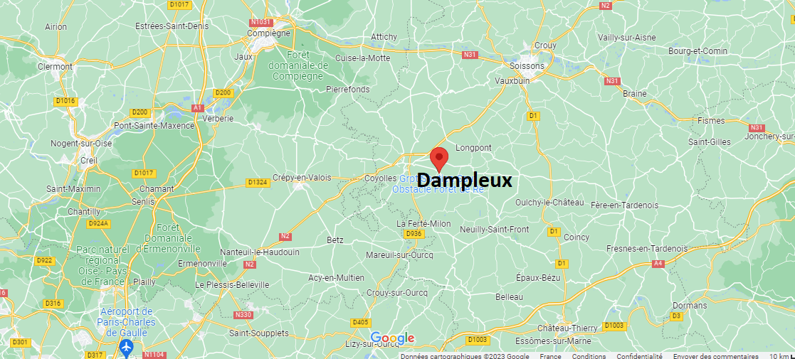 Où se situe Dampleux (02600)