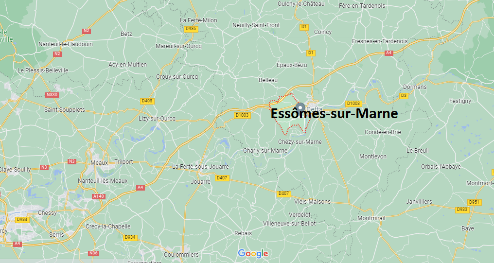 Où se situe Essômes-sur-Marne (02400)