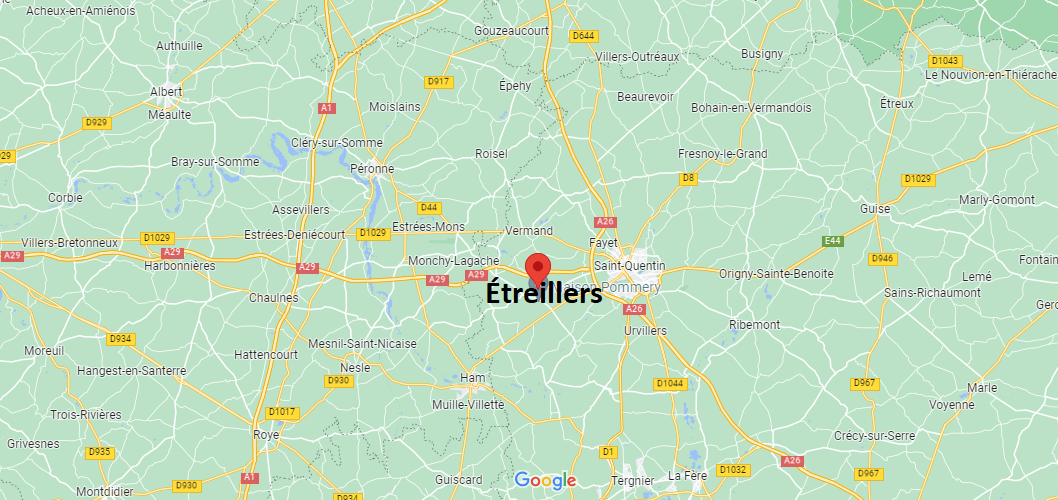Où se situe Étreillers (02590)