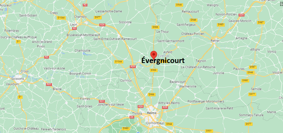 Où se situe Évergnicourt (02190)