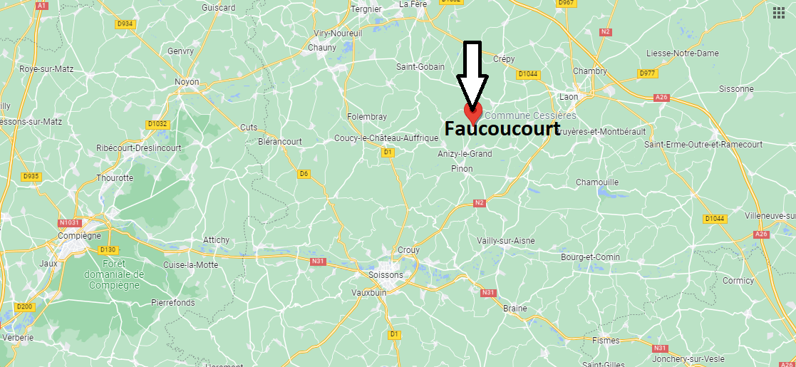 Où se situe Faucoucourt (02320)