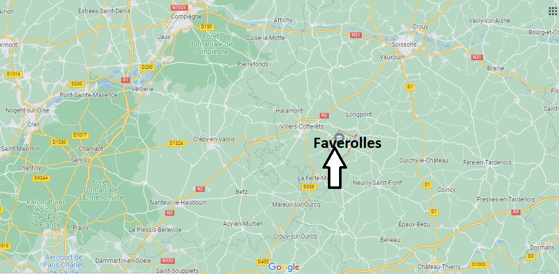 Où se situe Faverolles (02600)