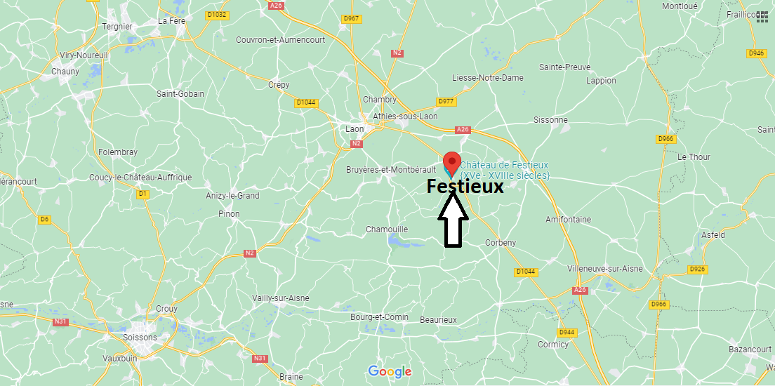 Où se situe Festieux (02840)
