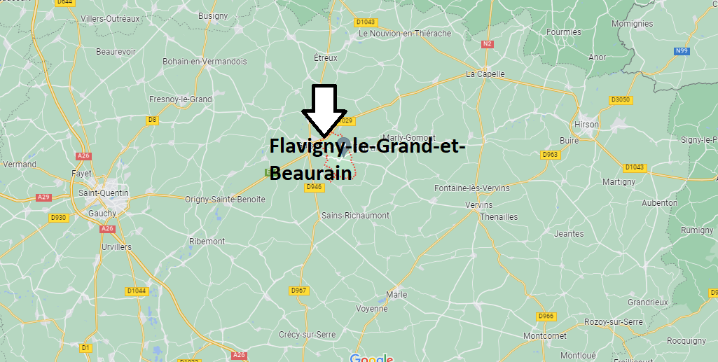 Où se situe Flavigny-le-Grand-et-Beaurain (02120)