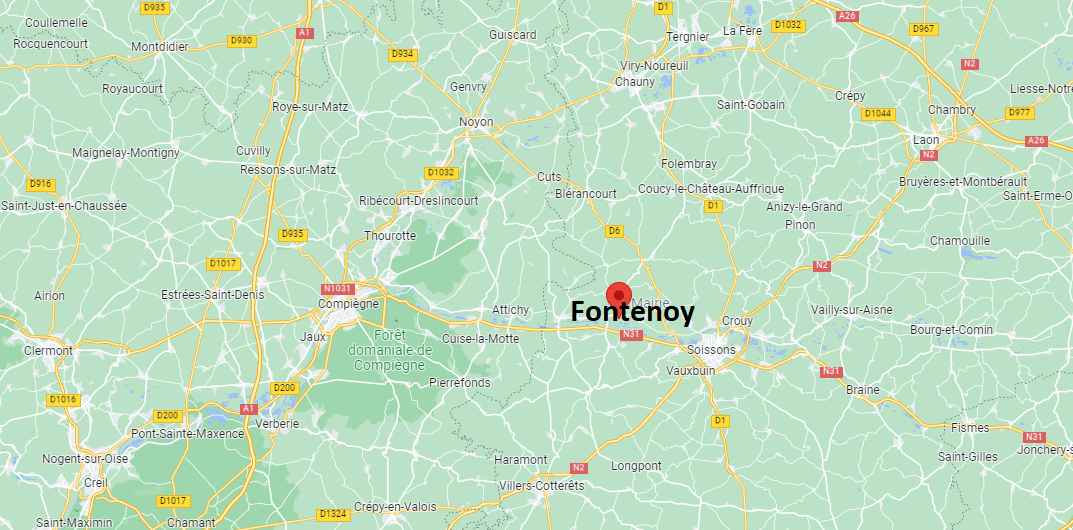 Où se situe Fontenoy (02290)