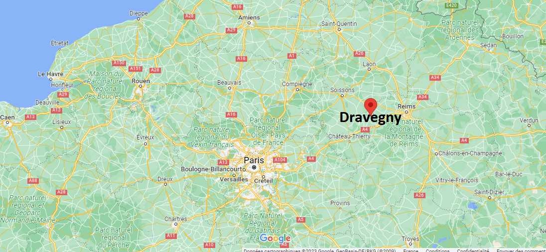 Où se trouve Dravegny