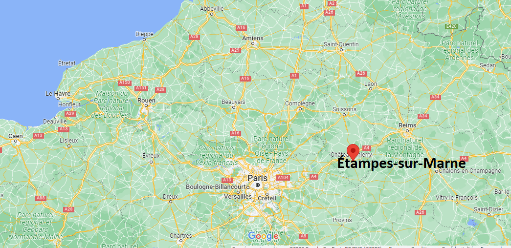 Où se trouve Étampes-sur-Marne