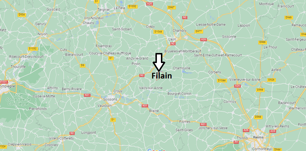 Où se situe Filain (02000)