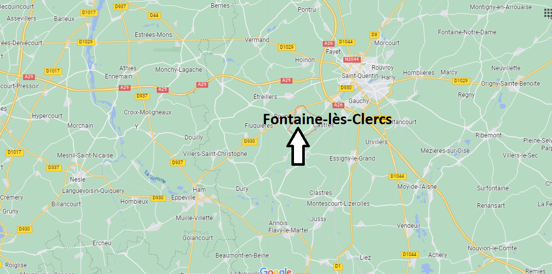 Où se situe Fontaine-lès-Clercs (02680)