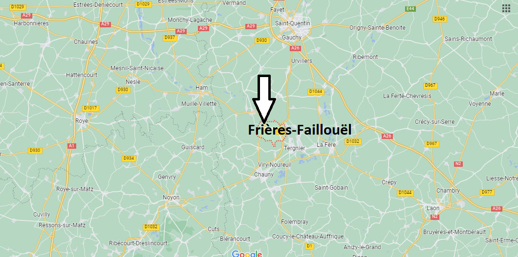 Où se situe Frières-Faillouël (02700)