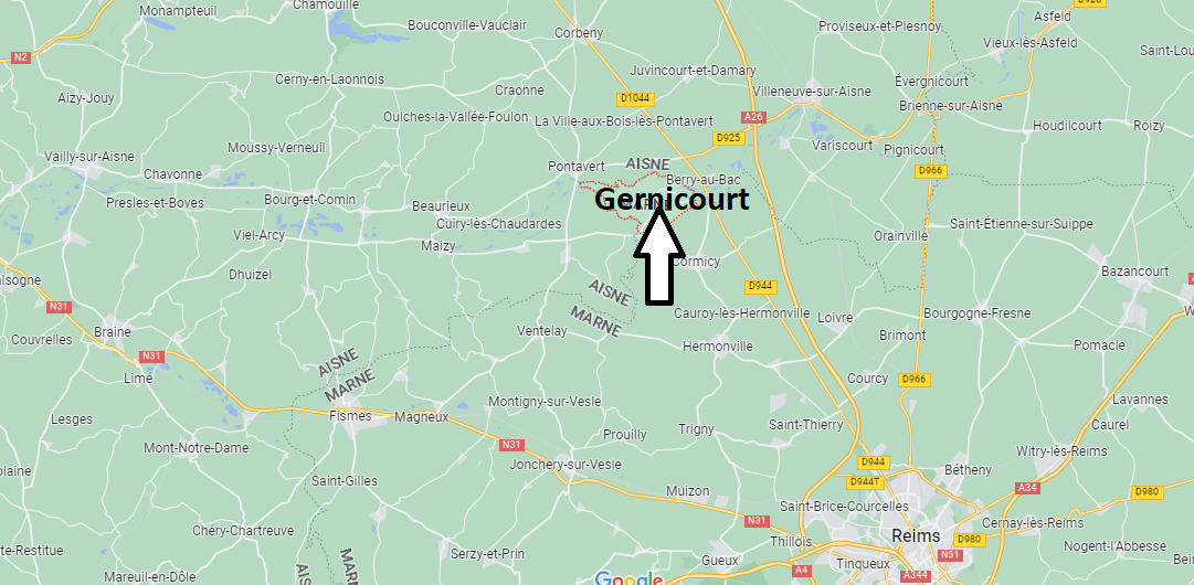 Où se situe Gernicourt (02160)