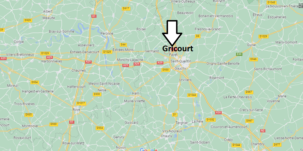 Où se situe Gricourt (02100)