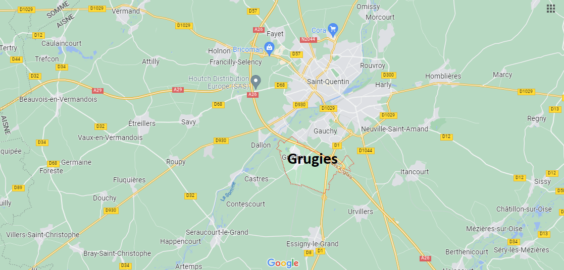 Où se situe Grugies (02680)